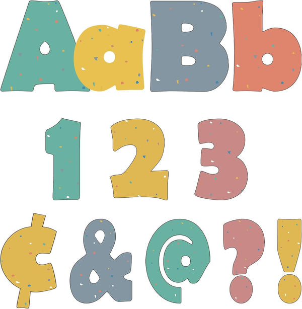 Qyeahkj 260pcs We Belong Letters Combo Pack Bulletin Board Set for Classroom Wall Decor