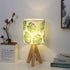 HAITRAL Small Table Lamp - Tripod Nightstand Lamp, Modern Bedside Desk Lamp