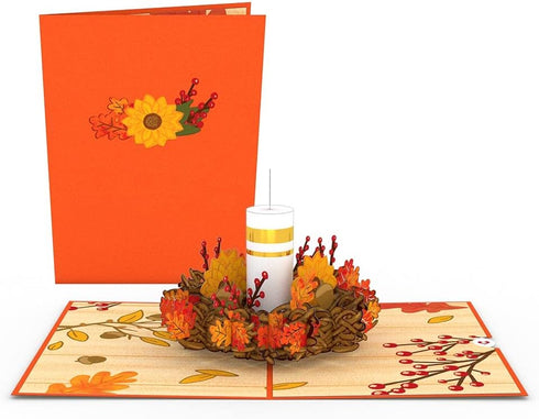 Lovepop Fall Thanksgiving Pop-Up Card, 3D Greeting Card for Her and Him, Blank Note Card & Envelope Included