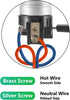 2 Pack UL Listed E26/E27 Lamp Socket Replacement with ON/Off Switch Knob, Lamp Repair Kit