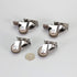 bayite 4 Pack 1" Low Profile Casters Wheels Soft Rubber Swivel Caster with 360 Degree Top Plate, 100 lb Total Capacity
