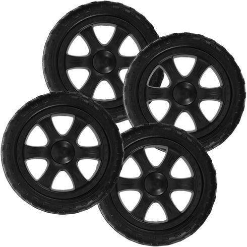 4pcs Replacement Grocery Cart Wheels Castor Wheels for Shopping Basket Laundry Rolling