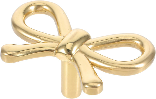 Brass Bow Tie Drawer Handle Vintage Cabinet Pulls Metal Bow Dresser Knobs