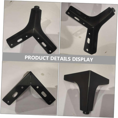 10cm Zerodeko Matte Black Metal Furniture Legs Sofa Leg Cabinet Support Feet for Tv Stand Coffee Table Bathroom Vanity