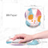 ITNRSIIET Ergonomic Mouse Pad with Gel Wrist Support, Small Wrist Rest, Non-Slip PU Base, 8.7 x 7.2 inches, Art Style