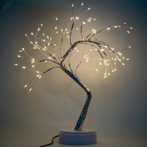 Lake Industries 20" LED Firefly Tree Lights, Bonsai Table Lamp Decoration, USB/Battery Operated with Touch Switch