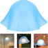 Garneck Plastic Lampshade Blue Diameter Soft Lighting Table Lamp Shade Replacement Cover for Indoor Torchiere Floor