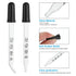 PATIKIL Eye Dropper, 12Pcs 1ml Glass Graduated Pipette Measured Dropper with Rubber Cap for Essential Oils and Lab