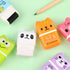 Tamaki 6 Pack Cute Erasers for Kids, Pencil Rubber Eraser with Cover and Roller for Party Favors Gift Supplies (Model B)