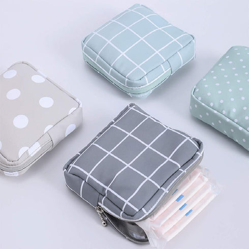Bag,2pcs Sanitary Napkin Storage Menstrual Cup Pouch,Cotton Cloth Portable Sanitary Napkin Pads Storage Bags Feminine