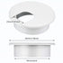 SATINIOR 10 Packs Desk Cable Wire Grommet Cord, Plastic Grommet Cord Organizers, 2 Inch, White