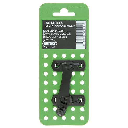Amig Format: Tools & Home Improvement 3-75 46 mm Amig - Black Snap for Shutters with Reverse Hitch Mod. x - Anti Shock