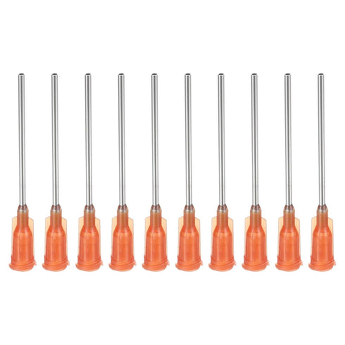 PATIKIL 15Ga x 1.5 Inch Dispensing Needle Tips, 10Pcs Stainless Steel and Plastic Glue Needle Tube Blunt Tips