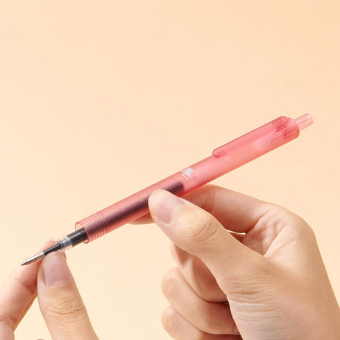 Kaco ROCKET Gel Pens, 4 Pieces, 0.5mm Black Ink, Sunset Beach Aesthetic Pens for School Office