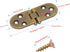 4PCS Bronze Butler Tray Hinge, Heavy Duty Folding Flip Top Hinge 180 Degree Round Edge Hinge for Folding Tables Sewing Machine Table Furniture Accessories 3.1inch x 1.16inch by Piutouyar