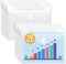 Sooez 10 Pack Plastic Envelopes - Reinforced Clear Folder Document Organizer, A4 Letter Size with Safe Closure