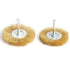 5pcs Brass Wire Wheel Brush Kit for Drill, Crimped Cup Brush with 1/4-Inch Shank