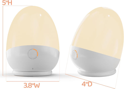 ZUZUKID 3 Dimmable,Up 200H(BPA-Free) Touch Night Light for Baby Nursery: Rechargeable Portable Kids Egg Nightlight Lamp