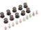 dophee 10Pcs Antique Bronze Drawer Knobs, Zinc Alloy 0.28"x0.39" Mini Handles for