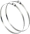2Pcs 12" Diameter Adjustable 304 Stainless Steel Duct Clamps, Hose Clamp Pipe Clamp for Air Ducting