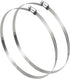 2Pcs 12" Diameter Adjustable 304 Stainless Steel Duct Clamps, Hose Clamp Pipe Clamp for Air Ducting
