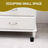 8pcs FOMIYES Black Stainless Steel Ball Bearing Self Adhesive Mini Caster Wheels for Furniture Storage Boxes Bedside