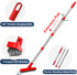 2 Pack ITTAHO Grout Brush with Long Handle, Swivel Cleaning Grout Line Scrubber - Extendable Durable Handle Grout
