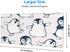 Large Mouse Pad Mat, Cute Penguins Christmas Desk Mat XXL Extended Gaming Mouse Pad, Non-Slip Laptop Computer Keyboard Mouse Mat for Office PC, 31.5 x 11.8 Inch by SUFPMP