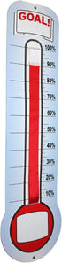 Global Printed Products Fundraising Thermometer Chart Goal Tracker, Dry Erase Wall Mounted Thermometer, Giant Sales