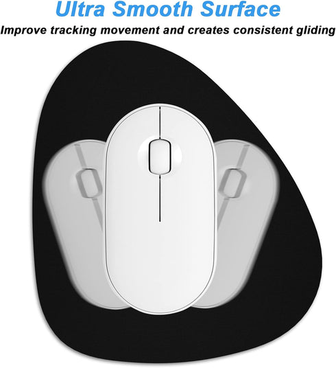 Rimilak 6 7 Inch, Small Mouse Pad x Irregular Mini Mouse Pad with Non-Slip Rubber Base, Waterproof Compact Mouse Mat
