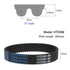 uxcell HTD5M-350 Rubber Timing Belt 70 Teeth Closed Loop Pulley Timing Belt 20mm Width, 350mm Pitch Length Synchronous Belt
