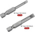 uxcell 15-Piece Magnetic Slotted Screwdriver Bit Set, 4mm & 6mm, 1/4" Hex Shank, 2" Length S2 Power Tool