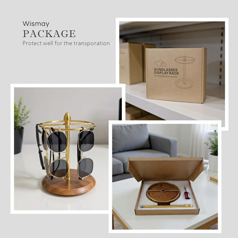 12 2-in-1 Glasses Stand for Pairs, Sunglasses Organizer Rack, Eyewear Display & Jewelry Tray Base for Entryway Vanity