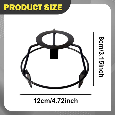 Generic Lamp Shade Frame for Pendant/Table Lamp Metal Lampshade Making Lighting Accessory Sturdy Round for Crafts Black