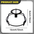 Generic Lamp Shade Frame for Pendant/Table Lamp Metal Lampshade Making Lighting Accessory Sturdy Round for Crafts Black