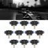 10pcs Air Flow Control Valve, 6mm Tube OD Pneumatic Air Flow Control Valve Connector with Quick Connect Fitting
