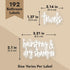 Talented Kitchen Bathroom Organization Labels, 192-Pack White Script Various Sizes, Clear Vinyl Water-Resistant