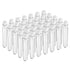 Joyclub 50pcs 12x100mm Clear Plastic Test Tubes with Caps for Scientific Experiments, Halloween, Christmas Party