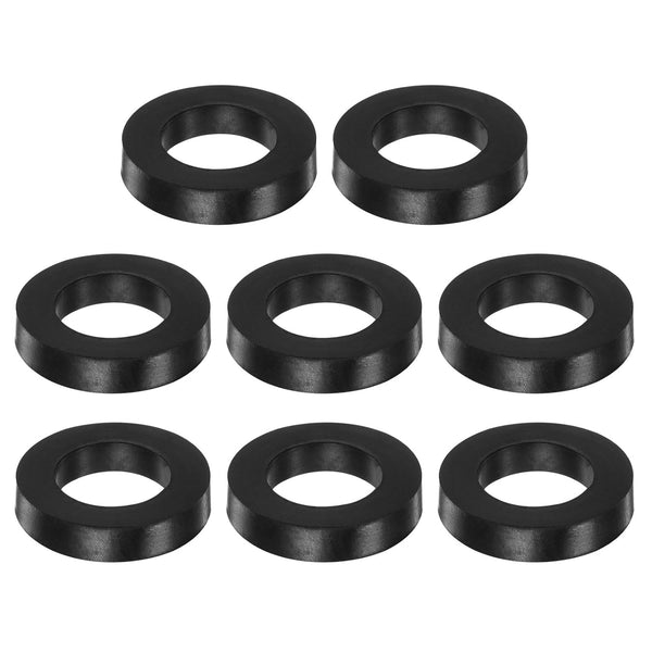 8pcs Rubber Spacer, 2 Inch OD, 1 Inch ID, 0.4 Inch Thick Neoprene Round Anti Vibration Isolation Pads, Black, for Home
