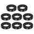8pcs Rubber Spacer, 2 Inch OD, 1 Inch ID, 0.4 Inch Thick Neoprene Round Anti Vibration Isolation Pads, Black, for Home