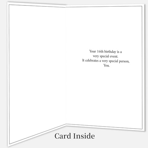 IDU 16th Card,16th 16 16 Girls,16 Birthday Birthday Gifts & Decorations for Girls,Sweet Party Decorations,Sweet Gifts