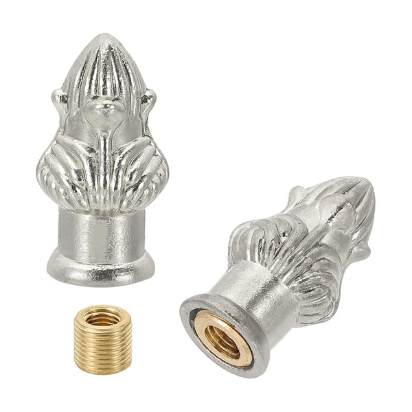 PATIKIL 33 x 16mm Lamp Finials Caps Knob, 2 Set Solid Lamp Shade