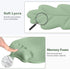 Set, Keyboard Wrist Rest and Mouse Pad with Wrist Support Ergonomic Leaf Shape Mouse Pad with Non-Slip Base, Pain