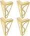Uonlytech 4pcs Metal Furniture Legs 15cm Brushed Gold Sofa Legs Replacement Cabinet
