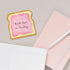 Peanut Butter and Jelly Sticky Note Assortment | 4" x 4" Repositionable Jam Notes | Set of 3 Funny Food Pads