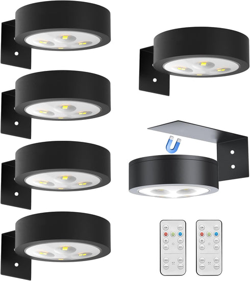 Arixinks 6pcs Wall Picture Light Battery Operated, Painting Light with Remote, Wall Picture