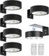 Arixinks 6pcs Wall Picture Light Battery Operated, Painting Light with Remote, Wall Picture