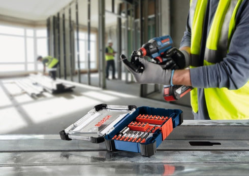 BOSCH SDMS24 24-Piece Custom Case System Set for Assorted Impact Tough Screwdriving Applications