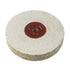 6'' x 1'' Spiral Sewn Rigid Sisal Buffing Wheel, 5/8 Inch Arbor Hole, Rigid Sisal Polishing Wheel for Bench