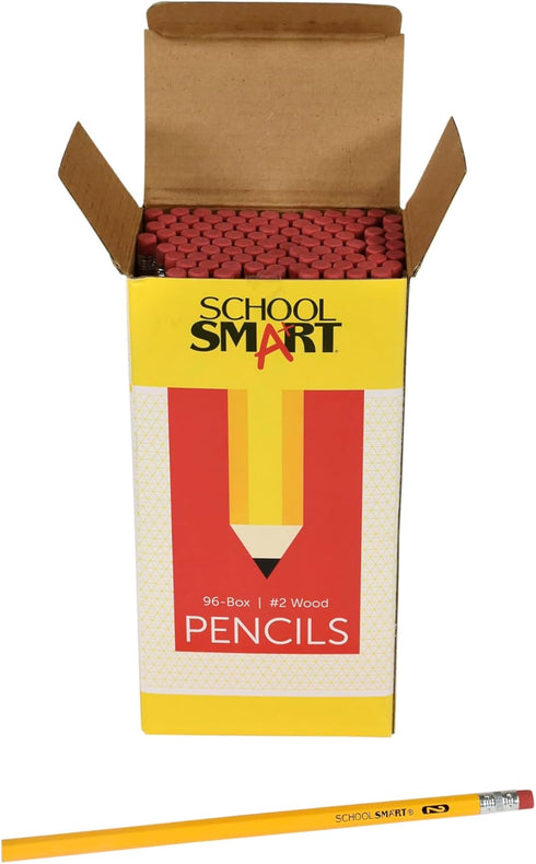 School Smart Hexagonal Pencil, No. 2, Pack of 96 - 083275